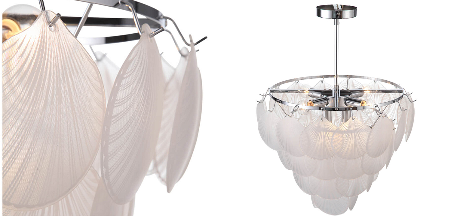 Люстра Glass Shells Suspension Chandelier Люстра Glass Shells Suspension Chandelier - Loft-Concept в Рязани
