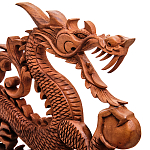 Панно из дерева дракон Panel With Animals варинант исполнения - 2 | Loft Concept в Рязани