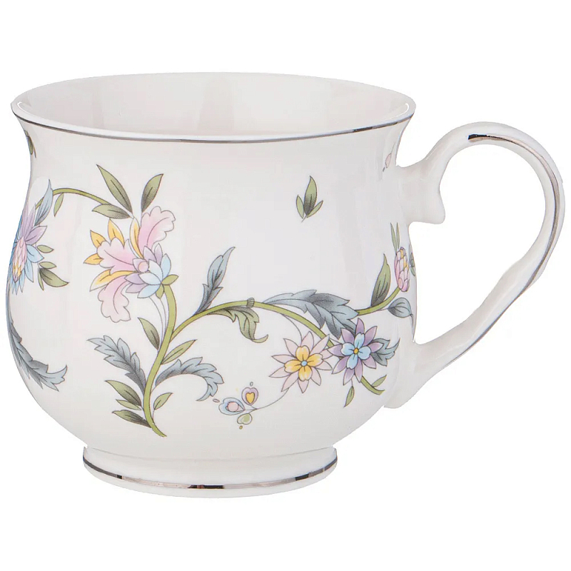 Кружка из фарфора с цветочным принтом 480 мл Tea Flower Set Мульти Кружка из фарфора с цветочным принтом 480 мл Tea Flower Set Мульти в Рязани | Loft Concept