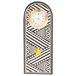 Часы подарочные настольные в виде погона Генерала из натурального камня Змеевик Silver Military Clock варинант исполнения - 4 | Loft Concept в Рязани