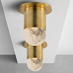 Потолочный светильник светодиодный с плафоном из натурального камня Purgatory варинант исполнения - 3 | Loft Concept в Рязани