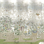 Обои ручная роспись Temple Newsam White Gold gilded silk варинант исполнения - 1 | Loft Concept в Рязани