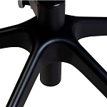 Стул с мягкой синей обивкой из велюра и подъемно-поворотным механизмом на черных колесиках Harper Blue варинант исполнения - 6 | Loft Concept в Рязани