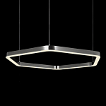 Люстра подвесная светодиодная в форме шестиугольника Диаметр 100 см Hexagon Horizontal варинант исполнения - 4 | Loft Concept в Рязани