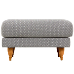 Мягкий пуф на деревянных ножках Garner Pouf Light варинант исполнения - 2 | Loft Concept в Рязани