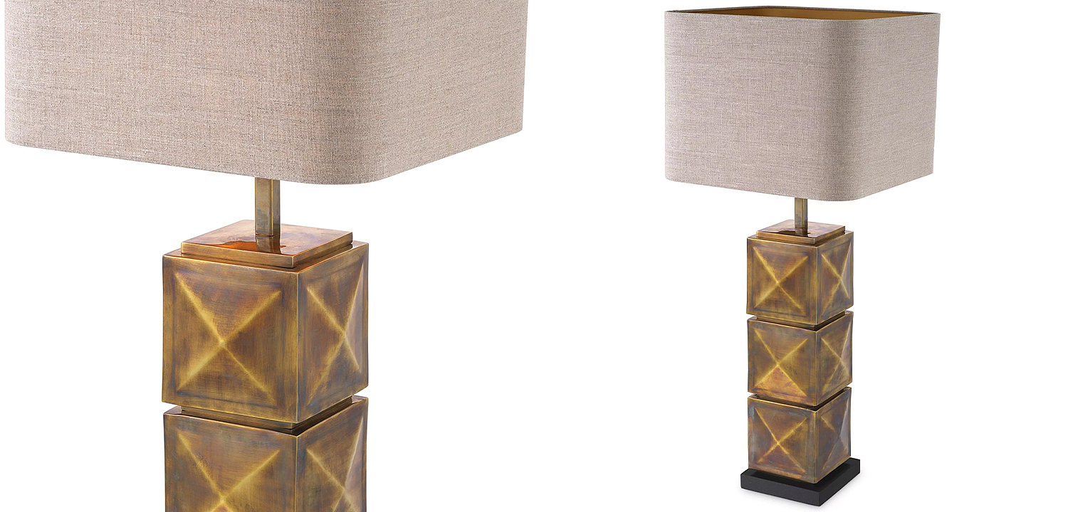 Настольная лампа Eichholtz Table Lamp Carlo Brass Настольная лампа Eichholtz Table Lamp Carlo Brass - Loft-Concept в Рязани