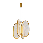 Люстра с гравировкой на акриловых плафонах Gravyura Bronze D 33 см варинант исполнения - 2 | Loft Concept в Рязани