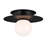 Потолочный светильник с шарообразным плафоном из белого матового стекла Generation Lighting варинант исполнения - 2 | Loft Concept в Рязани