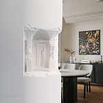 Встраиваемый в стену гипсовый светильник под покраску с колоннами и арками в античном стиле Antiquity Athena варинант исполнения - 15 | Loft Concept в Рязани