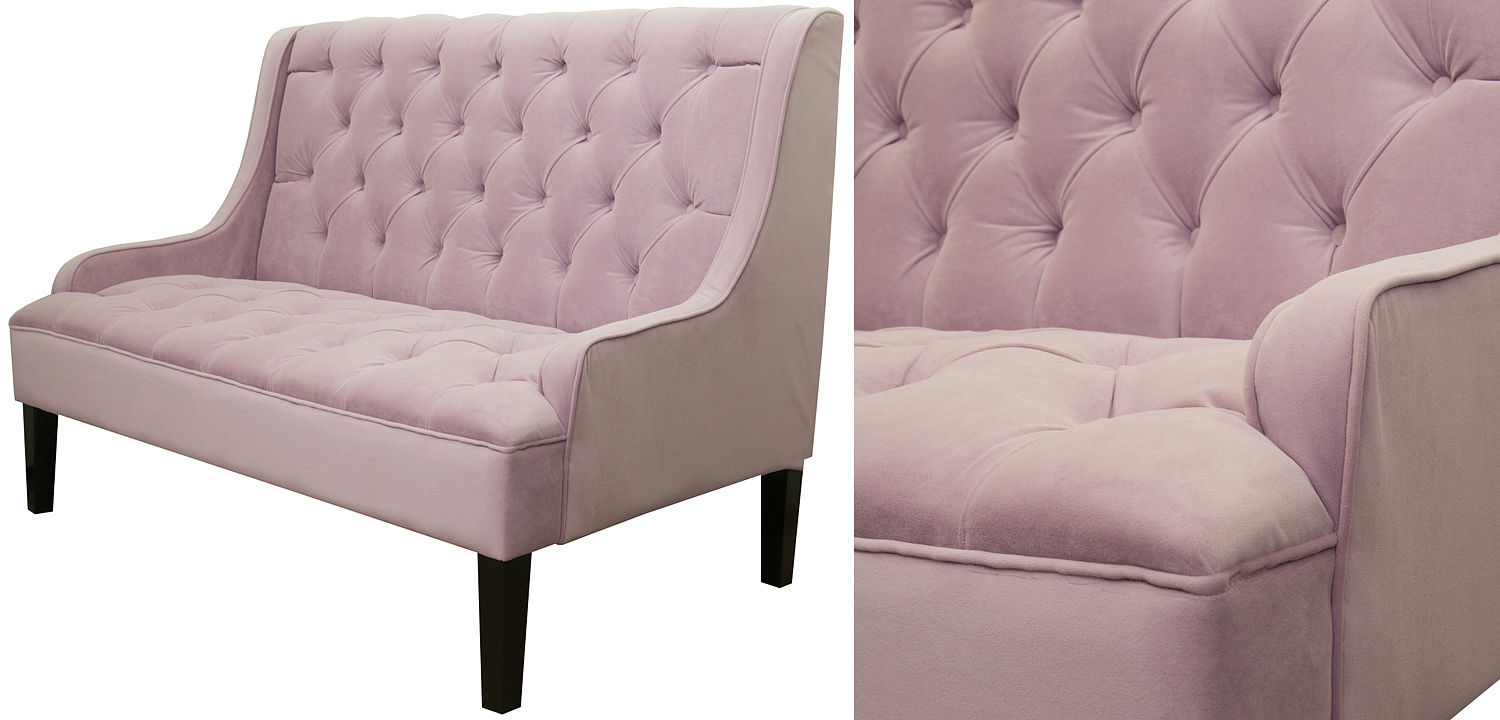 Диван Folket Sofa velour pink Диван Folket Sofa velour pink - Loft-Concept в Рязани