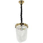 Подвесная люстра с хрустальными подвесками Riche Crystal Metal Chandelier 1 варинант исполнения - 2 | Loft Concept в Рязани