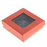 Зеркало карманное круглое двухстороннее из натурального камня Содалит в подарочной упаковке Gold Stone Mirrors варинант исполнения - 4 | Loft Concept в Рязани