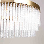 Люстра подвесная со стеклянными подвесками в виде перекрученных трубочек Nembus варинант исполнения - 4 | Loft Concept в Рязани