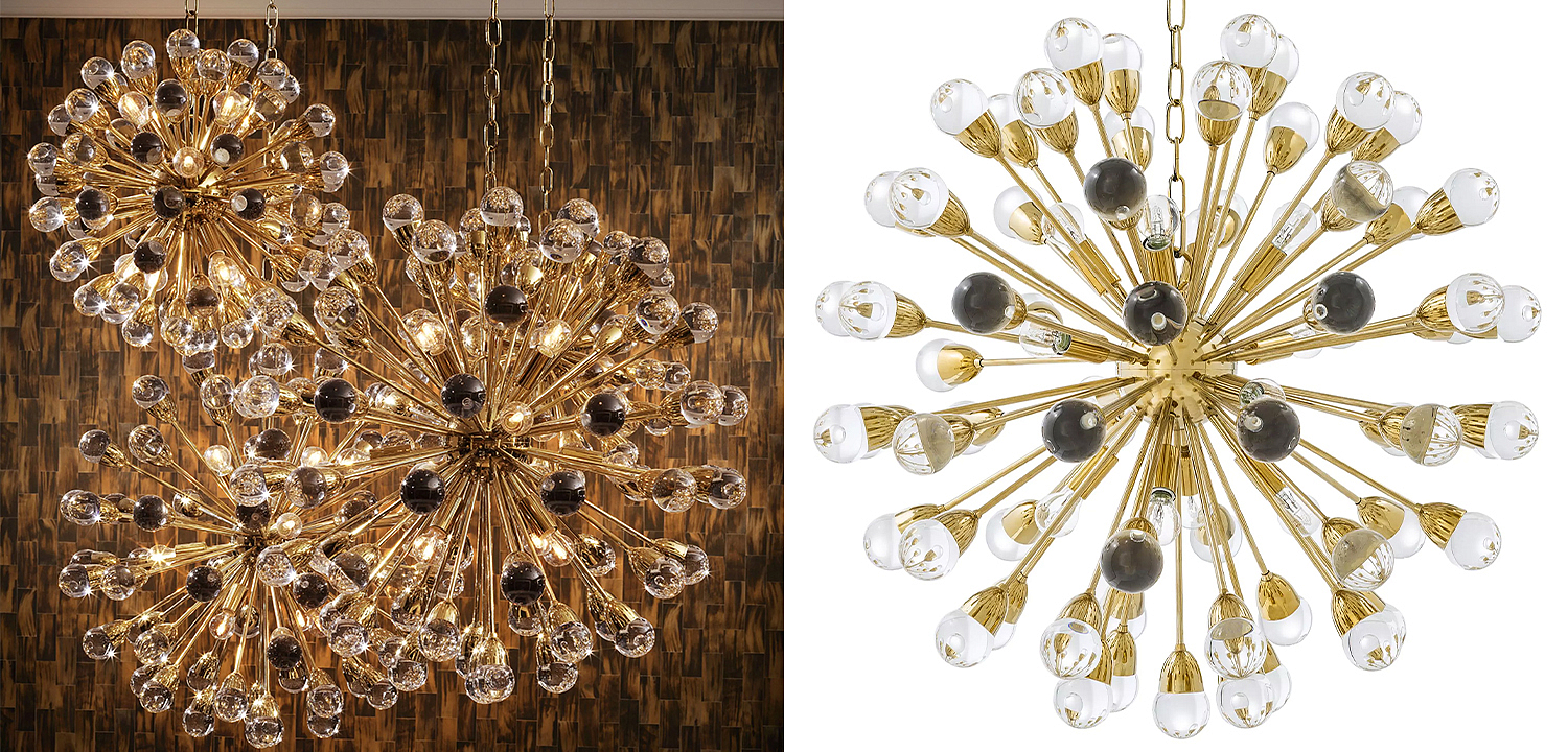 Люстра Eichholtz Chandelier Anto L Gold - Loft-Concept в Рязани