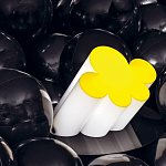 Настольная дизайнерская лампа Poltronova Passiflora Yellow Table Lamp варинант исполнения - 8 | Loft Concept в Рязани