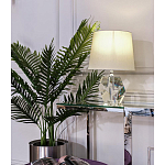 Настольная лампа с кремовым абажуром на граненном основании Crystal Facets варинант исполнения - 1 | Loft Concept в Рязани