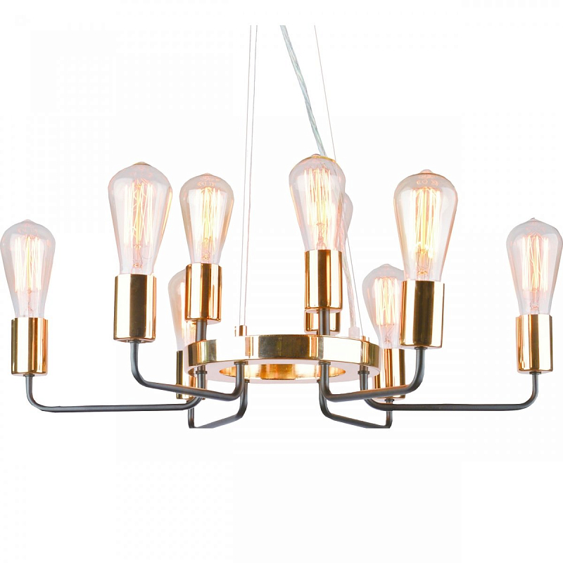 Люстра Gold Stick Chandelier Глянцевое золото в Рязани | Loft Concept 