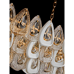 Люстра овальная с многослойными белыми и прозрачными подвесками Character Chandelier варинант исполнения - 4 | Loft Concept в Рязани