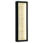 Светодиодное прямоугольное бра из металла черного цвета Lattice Lux варинант исполнения - 5 | Loft Concept в Рязани