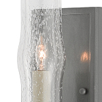 Бра с прозрачным плафоном на сером каркасе Elegant Gray Lamp варинант исполнения - 1 | Loft Concept в Рязани