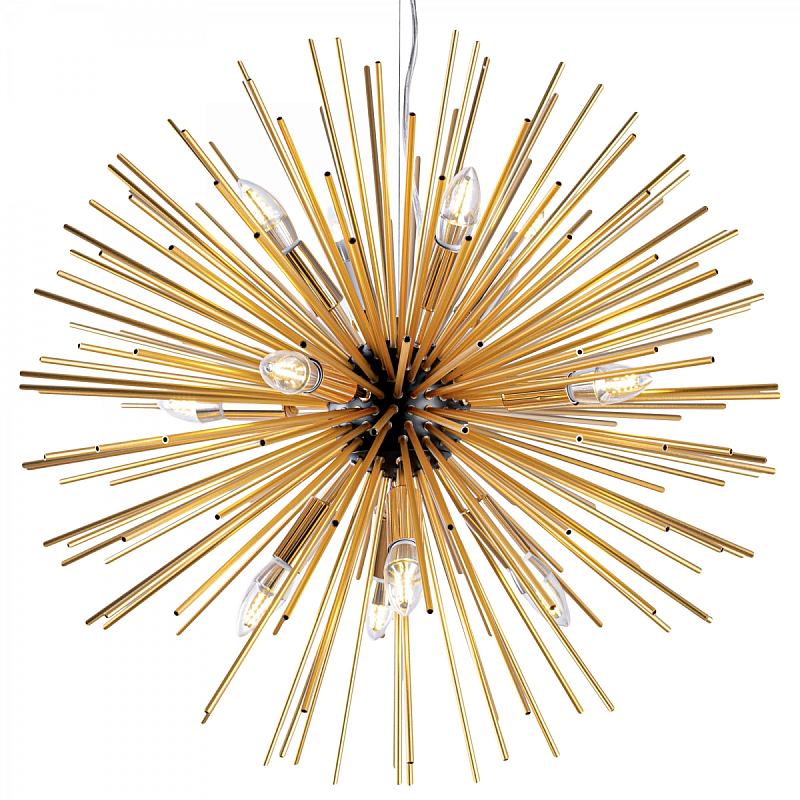 Huge Sputnik Chandelier Gold and Black Черный Золотой Huge Sputnik Chandelier Gold and Black Черный Золотой в Рязани | Loft Concept