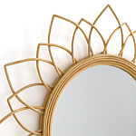 Зеркало из ротанга в форме цветка WICKER MIRROR 90 варинант исполнения - 2 | Loft Concept в Рязани