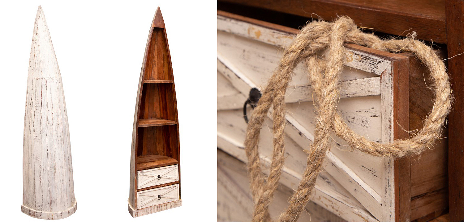 Стеллаж Old Boat White Стеллаж Old Boat White - Loft-Concept в Рязани