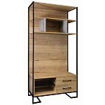 Стеллаж под TV в стиле лофт с открытыми полками и 2-мя ящиками Urban Style Space варинант исполнения - 1 | Loft Concept в Рязани