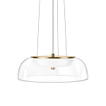 Подвесной светильник  с плоским прозрачным стеклянным плафоном Grada Light варинант исполнения - 1 | Loft Concept в Рязани