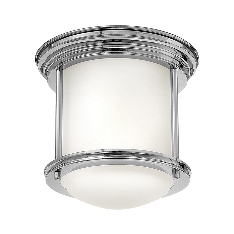 Потолочный светильник для ванных комнат со стеклянным плафоном и одной лампой Hinkley Хром Белый Бронза Прозрачное Стекло в Рязани | Loft Concept 