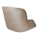 Стул с мягкой бежевой обивкой из велюра и подъемно-поворотным механизмом на черных колесиках Harper Beige варинант исполнения - 2 | Loft Concept в Рязани