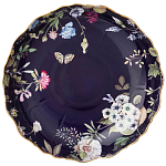 Ваза фарфоровая круглая на ножке с рисунком цветов Garden Whisper Porcelain Set  варинант исполнения - 1 | Loft Concept в Рязани