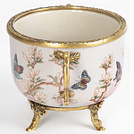 Фарфоровая чаша с бронзовыми элементами Eden Garden варинант исполнения - 3 | Loft Concept в Рязани