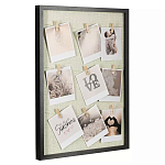 Рамка для фото с подсветкой c деревянными прищепками в комплекте Photo Backlight варинант исполнения - 1 | Loft Concept в Рязани