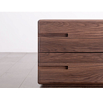 Прикроватный столик деревянный с 2-мя ящиками Moon Walnut Furniture варинант исполнения - 4 | Loft Concept в Рязани