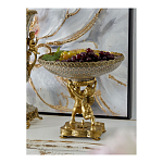 Чаша фарфоровая на двух бронзовых ангелах Eden Garden варинант исполнения - 4 | Loft Concept в Рязани