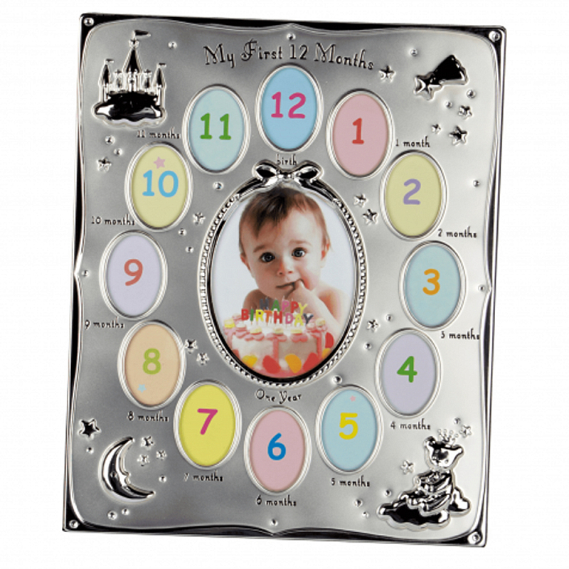 Фоторамка детская Childhood Corner Watch 13 фото Серебристый Фоторамка детская Childhood Corner Watch 13 фото Серебристый в Рязани | Loft Concept