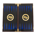 Нарды настольные из натурального камня лазурит и долерит Backgammon from Stone варинант исполнения - 2 | Loft Concept в Рязани