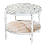 Журнальный столик из натурального дерева в винтажном стиле Openwork Coffee Table варинант исполнения - 1 | Loft Concept в Рязани