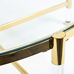 Кофейный столик со столешницей из стекла Crossy варинант исполнения - 3 | Loft Concept в Рязани