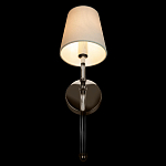 Бра с белым тканевым плафоном в форме конуса и металлическим основанием Nicoleta варинант исполнения - 5 | Loft Concept в Рязани