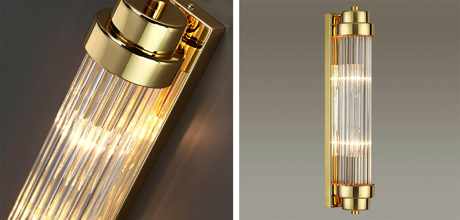 Бра Dirck Glass TUBE Sconce Gold Бра Dirck Glass TUBE Sconce Gold - Loft-Concept в Рязани