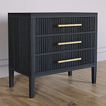 Тумба Primo  с тремя ящиками шпон Черный дуб варинант исполнения - 3 | Loft Concept в Рязани