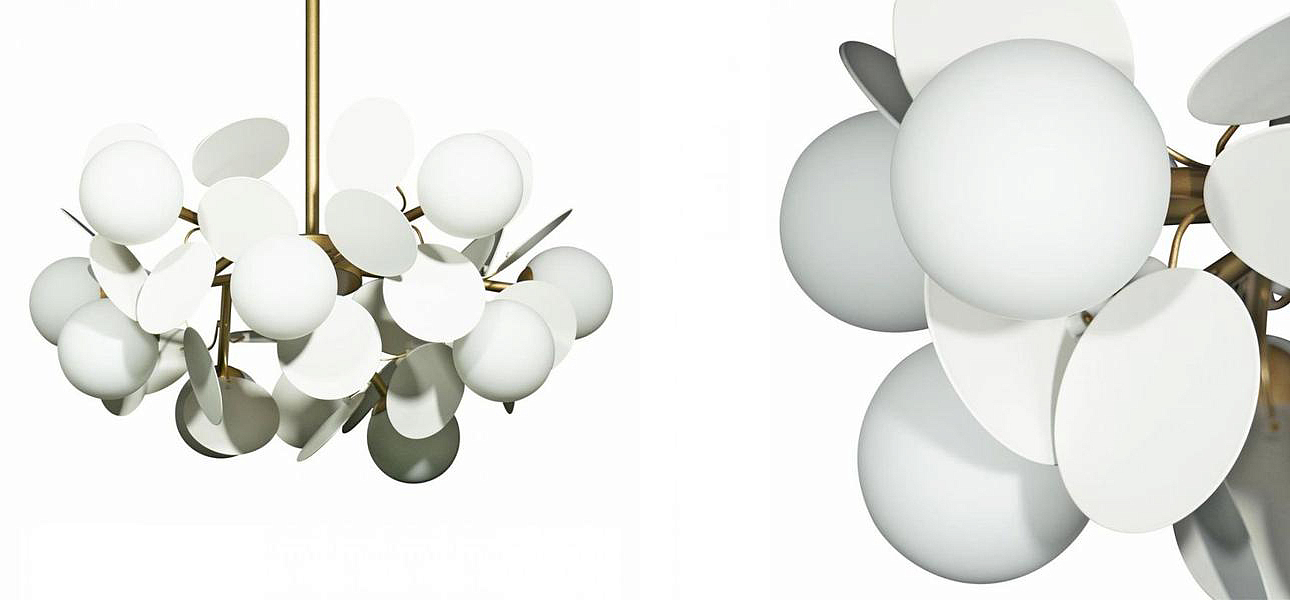 Люстра MATISSE Chandelier White 10 ламп Люстра MATISSE Chandelier White 10 ламп - Loft-Concept в Рязани