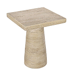 Столик приставной с квадратной столешницей Textured Cream Table варинант исполнения - 2 | Loft Concept в Рязани