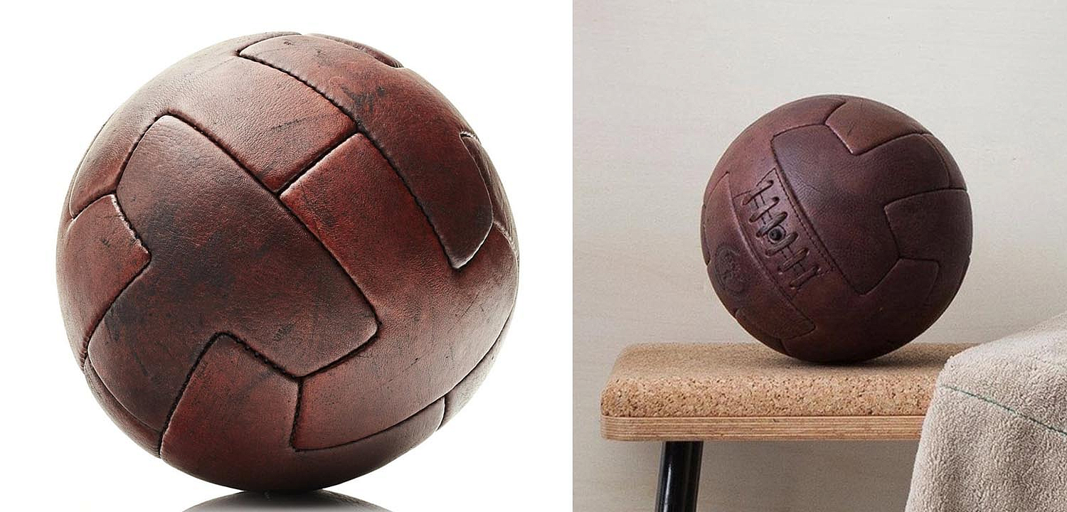 Футбольный Мяч из коричневой Кожи RETRO HERITAGE BROWN LEATHER T SOCCER BALL Футбольный Мяч из коричневой Кожи RETRO HERITAGE BROWN LEATHER T SOCCER BALL - Loft-Concept в Рязани