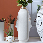 Ваза с золотисто-белыми фрагментами Faces of Imagination варинант исполнения - 9 | Loft Concept в Рязани