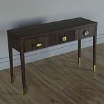 Дизайнерский Письменный стол Elsa Dreams Walnut с тремя ящиками варинант исполнения - 3 | Loft Concept в Рязани