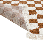 Ковер с шахматным принтом Chess Layout с эффектом шерсти варинант исполнения - 5 | Loft Concept в Рязани