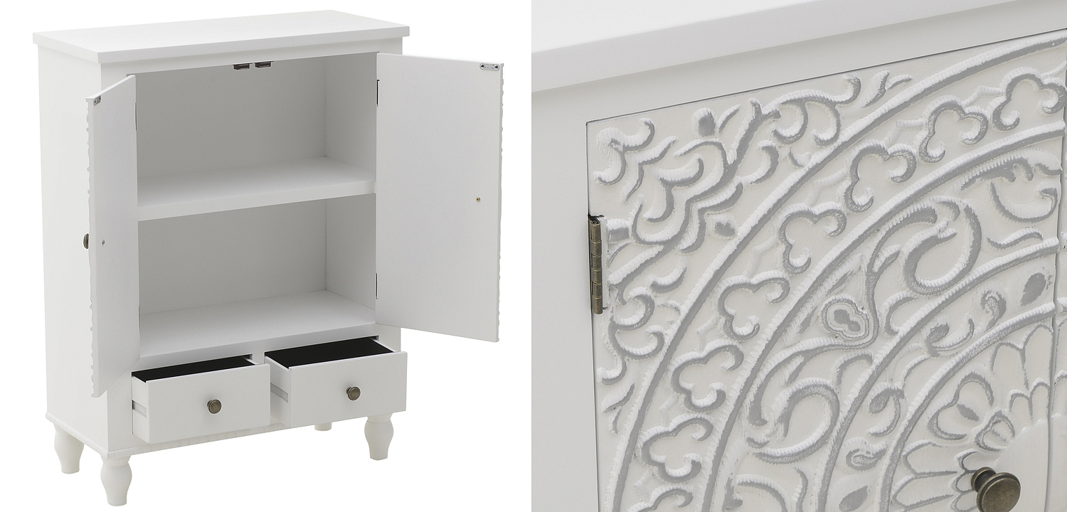 Комод прованс с декорированным резным фасадом Thorsten Provence Chest of Drawers Комод прованс с декорированным резным фасадом Thorsten Provence Chest of Drawers - Loft-Concept в Рязани
